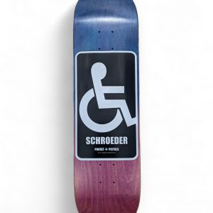 Pocket Pistols Skateboards - 8.25 Ben Schroder Wheelchair Deck Blue/Purple