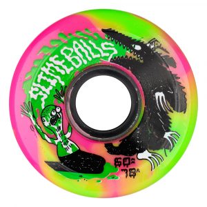 Slime Balls - 60mm Jay Howell OG Slime Pink Green Swirl 78a. One, set of 4 wheels