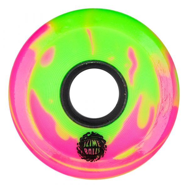 Slime Balls - 60mm Jay Howell OG Slime Pink Green Swirl 78a. One, set of 4 wheels